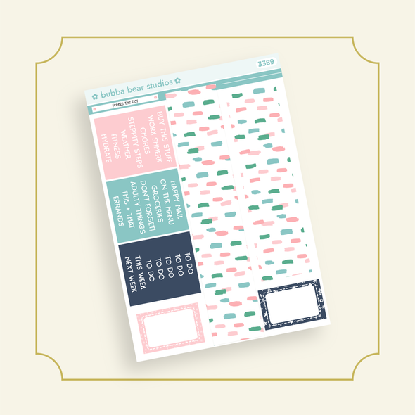 VERTICAL - Freeze The Day VERTICAL Page 5 - Washi and Headers Bubba Bear Studios VERTICAL - Freeze The Day Stickers