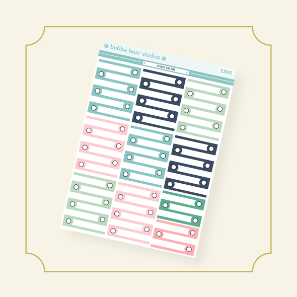 VERTICAL - Freeze The Day VERTICAL Page 6 - Checklists Bubba Bear Studios VERTICAL - Freeze The Day Stickers