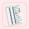 MINI - Freeze The Day Page 3 - Washi and Text Bubba Bear Studios MINI - Freeze The Day Stickers