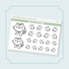 Nanner Nanner Boo Boo Cat Quarter Sheet Bubba Bear Studios Nanner Nanner Boo Boo Cat Stickers