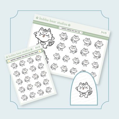 Nanner Nanner Boo Boo Cat Buy All (Set of 2) Bubba Bear Studios Nanner Nanner Boo Boo Cat Stickers