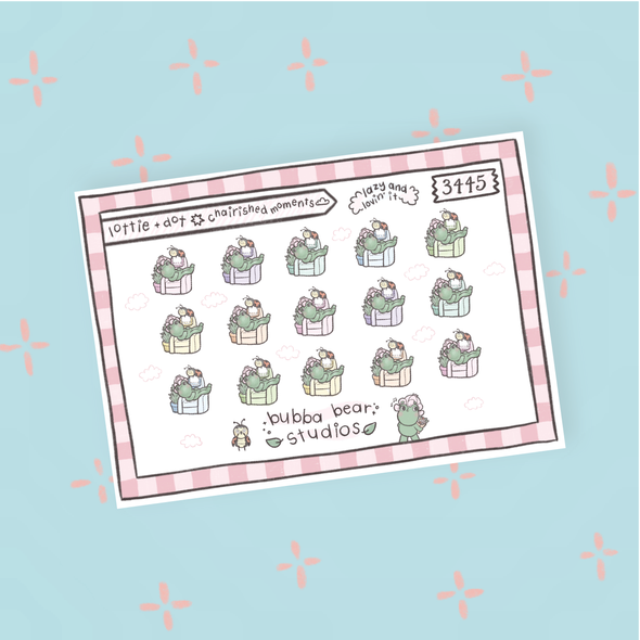 Lottie + Dot || Chairished Moments Colorful Bubba Bear Studios Lottie + Dot || Chairished Moments Stickers