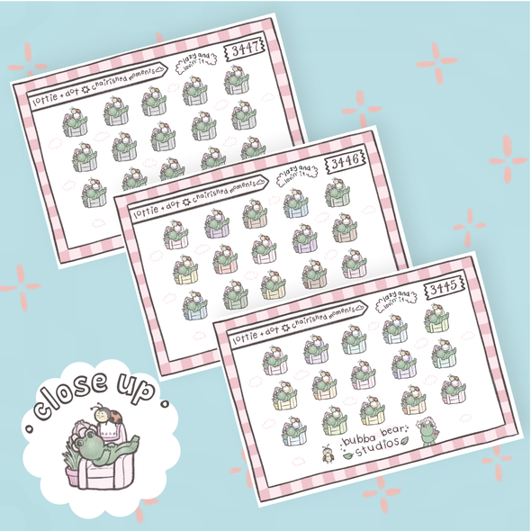 Lottie + Dot || Chairished Moments Buy All (Set of 3) Bubba Bear Studios Lottie + Dot || Chairished Moments Stickers