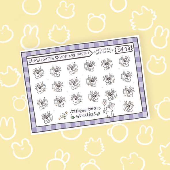 Clover + Daisy || Mail Day Magic Bubba Bear Studios Clover + Daisy || Mail Day Magic Stickers