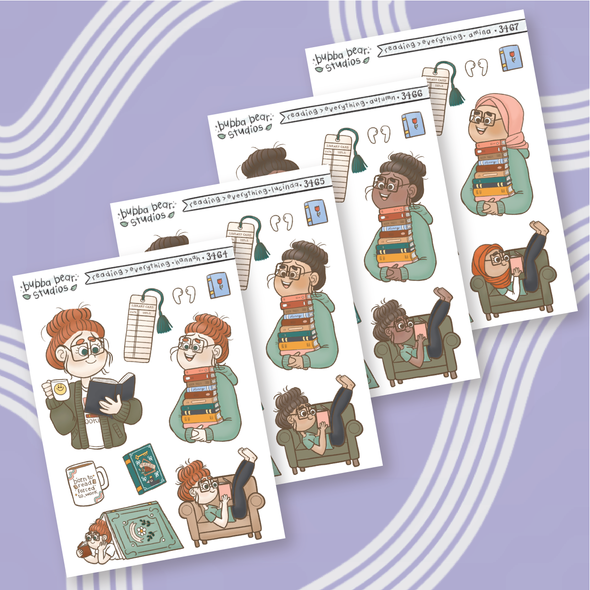 Reading > Everything || Girl Deco Sheet