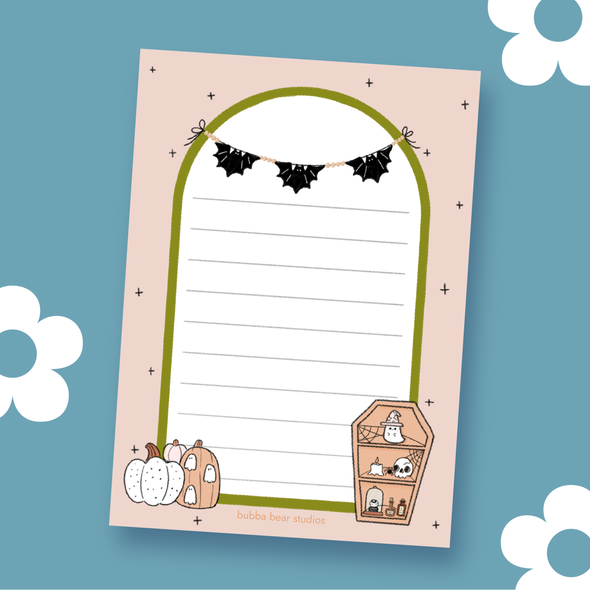 HALLOWEEN ARCH 5x7 Sticky Notepads