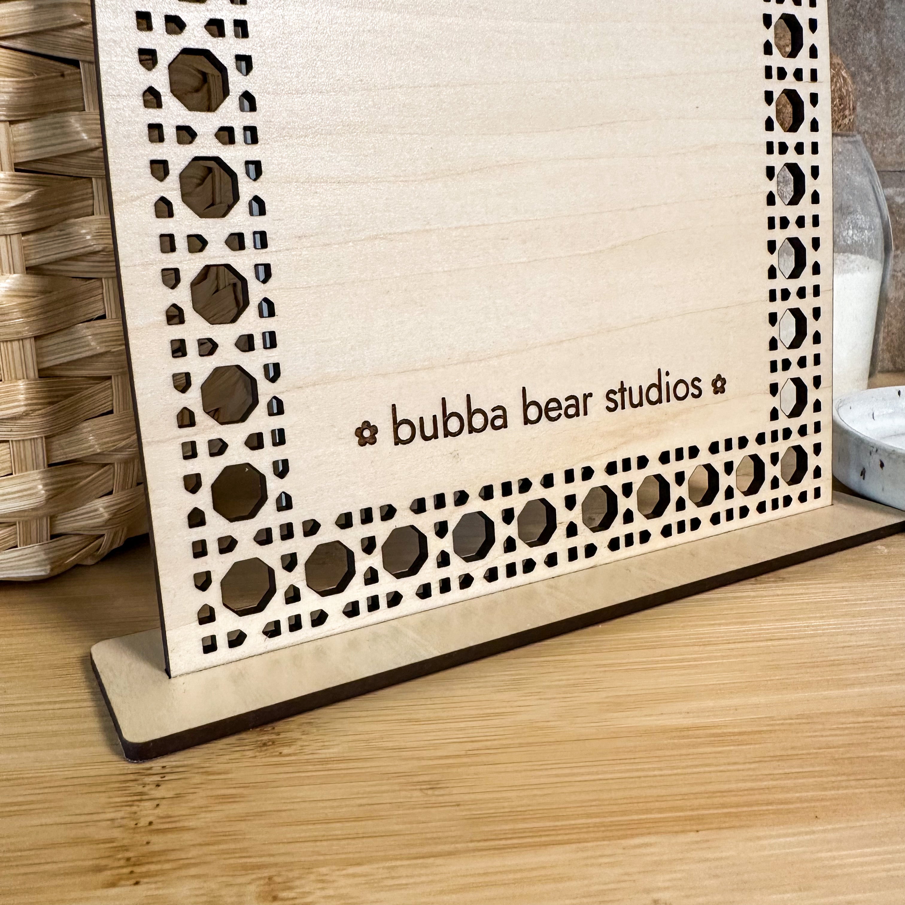 Rattan Arch Dry Erase Desktop Message Board – Bubba Bear Studios