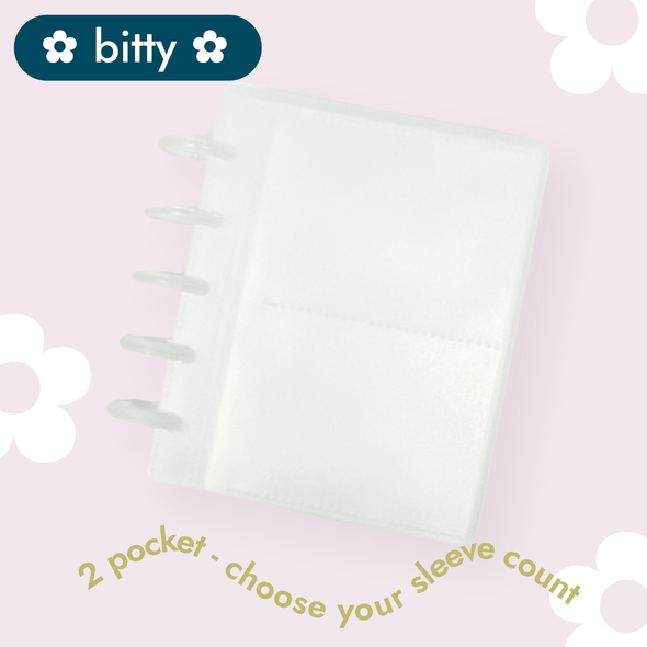 ✿ BITTY ✿ 2-Pocket Sticker Storage Disc Album Starter Pack