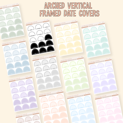 Arched Vertical - Framed Arch Date Covers Buy All (Set of 16) Bubba Bear Studios Arched Vertical - Framed Arch Date Covers