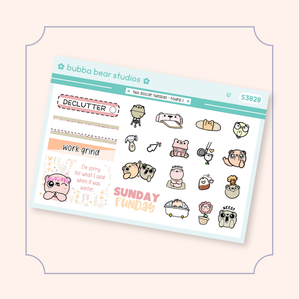 Two Dollar Tuesday Samplers - Round I SJ Bubba Bear Studios Two Dollar Tuesday Samplers - Round I Stickers
