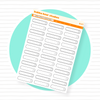 Dashed Checklist Quarter Boxes Minimal Bubba Bear Studios Dashed Checklist Quarter Boxes