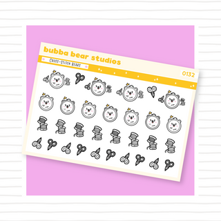 Cross-Stitch Bears Minimal Bubba Bear Studios Cross-Stitch Bears