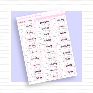 Date Covers Script Pink Bubba Bear Studios Date Covers