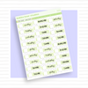 Date Covers Script Green Bubba Bear Studios Date Covers