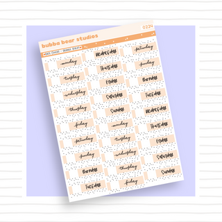 Date Covers Script Orange Bubba Bear Studios Date Covers