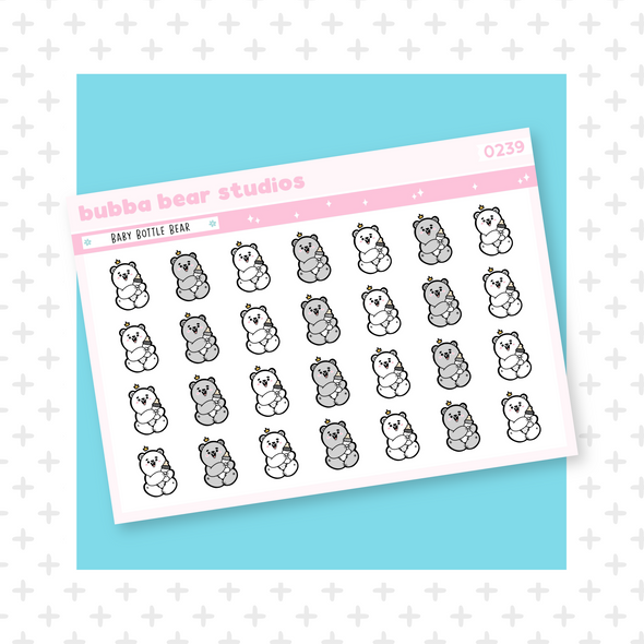 Baby Bottle Bears Minimal Bubba Bear Studios Baby Bottle Bears