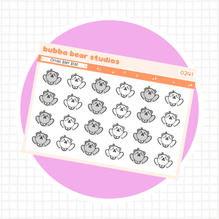 Crying Baby Bears Minimal Bubba Bear Studios Crying Baby Bears