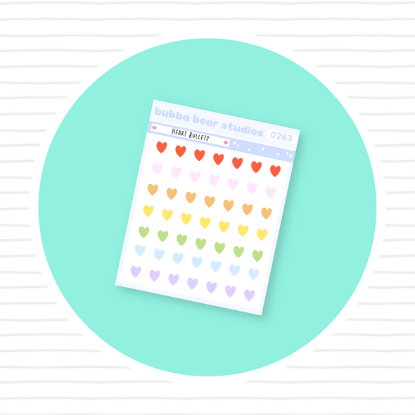 Heart Bullets Colorful Bubba Bear Studios Heart Bullets