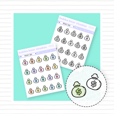 Money Bag Buy All (Set of 2) Bubba Bear Studios Money Bag