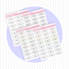 Time Span Scheduling Boxes Standard Buy All (Set of 4) Bubba Bear Studios Time Span Scheduling Boxes Stickers