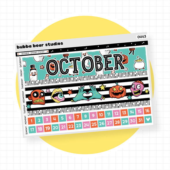 Vertical - October - Spooky Cuties
