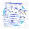 Vertical - December - Yeti Season Buy Full Monthly Kit (3 Pages) Bubba Bear Studios Vertical - December - Yeti Season