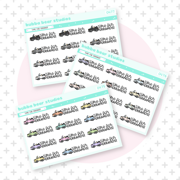 Time for Errands! Buy All (Set of 3) Bubba Bear Studios Time for Errands!