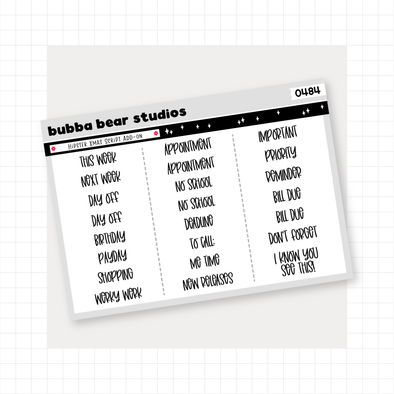Hipster Xmas Script Add-On Bubba Bear Studios Hipster Xmas Script Add-On Stationery