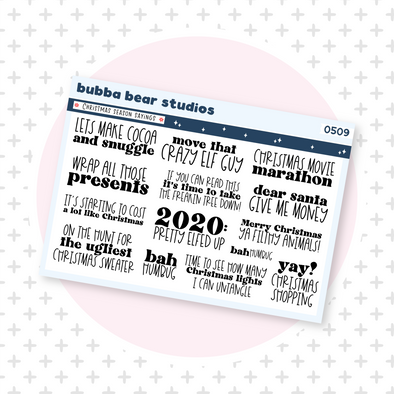 Christmas Season Sayings Bubba Bear Studios Christmas Season Sayings