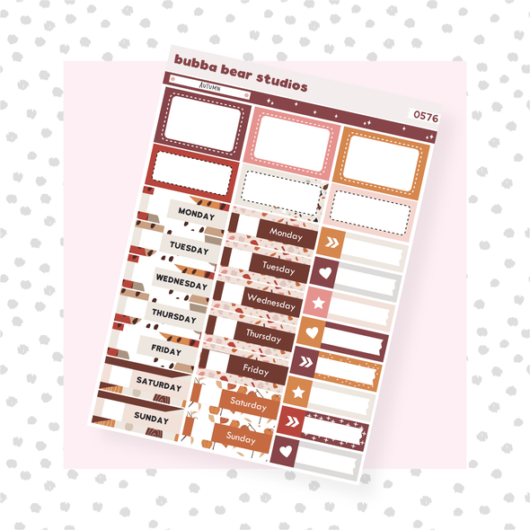 VERTICAL - Autumn VERTICAL Page 2 - Date Covers and Boxes Bubba Bear Studios VERTICAL - Autumn
