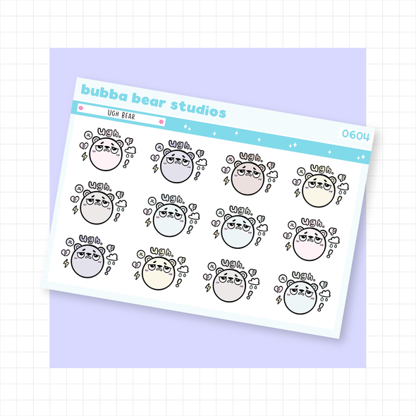Ugh Bear Muted Bubba Bear Studios Ugh Bear