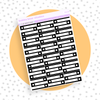 3-Line Checklist Boxes Black Bubba Bear Studios 3-Line Checklist Boxes Stationery
