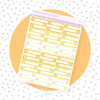 3-Line Checklist Boxes Yellow Bubba Bear Studios 3-Line Checklist Boxes Stationery