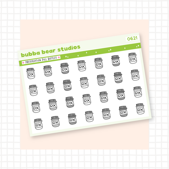 Prescription Pill Bottles Minimal Bubba Bear Studios Prescription Pill Bottles