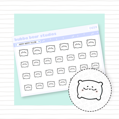 Happy Nappy Pillow Bubba Bear Studios Happy Nappy Pillow Stationery