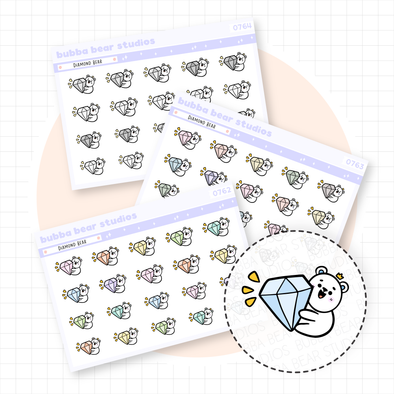 Diamond Bears Buy All (Set of 3) Bubba Bear Studios Diamond Bears