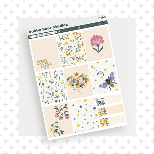 VERTICAL - Wildflower Heart VERTICAL Page 1 - Full Boxes Bubba Bear Studios VERTICAL - Wildflower Heart