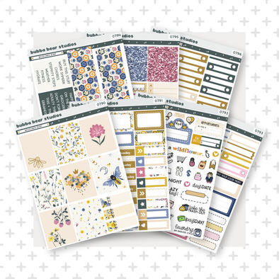 VERTICAL - Wildflower Heart VERTICAL Full Kit Bubba Bear Studios VERTICAL - Wildflower Heart