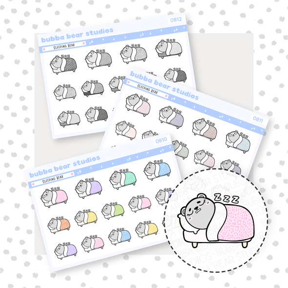 Sleeping Bear Buy All (Set of 3) Bubba Bear Studios Sleeping Bear