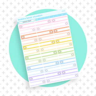 Checklist Strips Colorful Bubba Bear Studios Checklist Strips