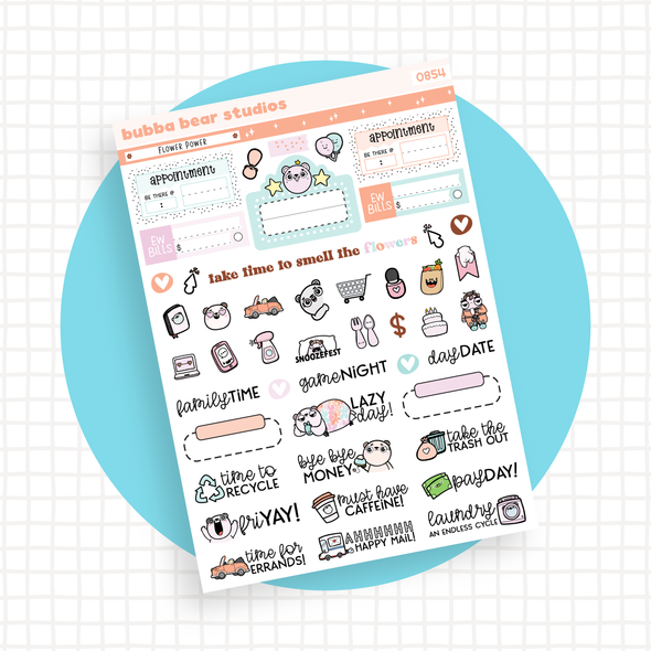 VERTICAL - Flower Power VERTICAL Page 3 - Icons Bubba Bear Studios VERTICAL - Flower Power