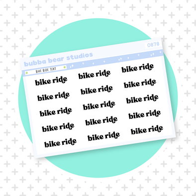 Bike Ride Text