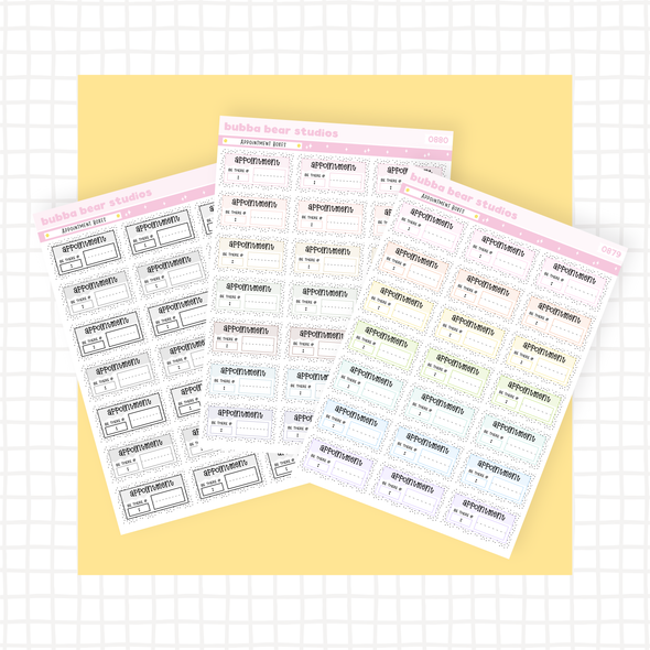 Appointment Boxes Buy All (Set of 3) Bubba Bear Studios Appointment Boxes