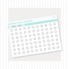 Checklist - Circles Minimal Bubba Bear Studios Checklist - Circles
