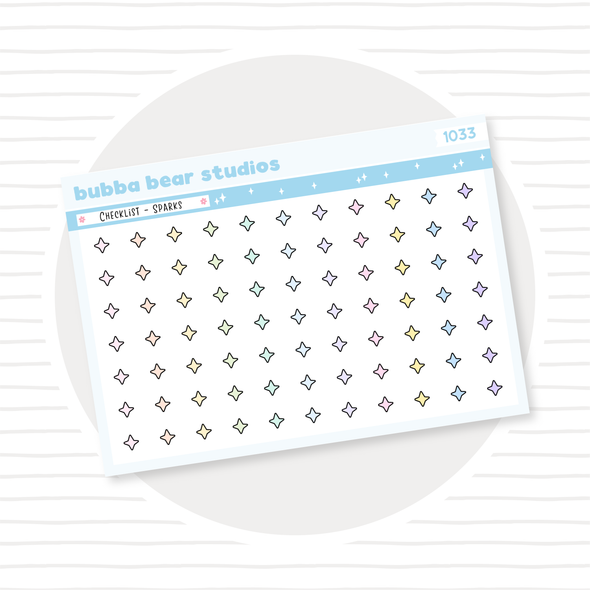 Checklist - Sparks Colorful Bubba Bear Studios Checklist - Sparks