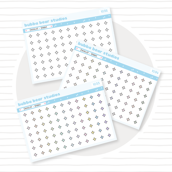 Checklist - Sparks Buy All (Set of 3) Bubba Bear Studios Checklist - Sparks
