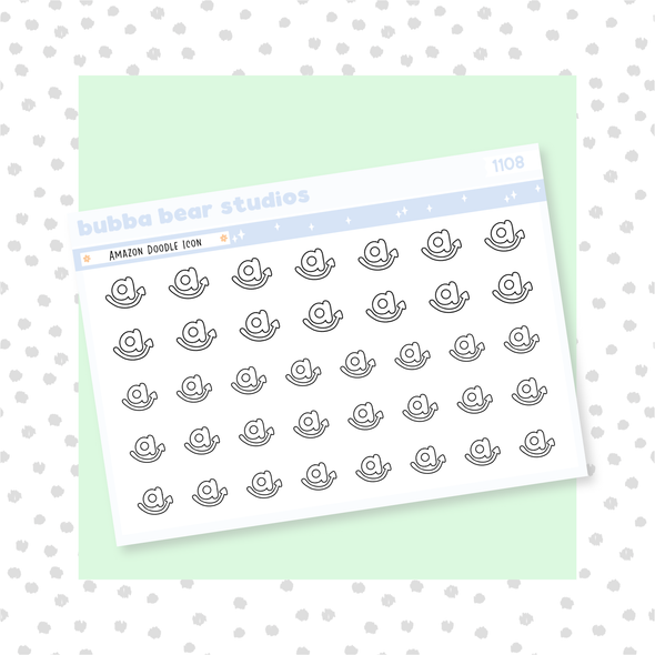 Amazon Doodle Icons Minimal Bubba Bear Studios Amazon Doodle Icons