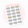 Closed Rings Doodle Text Colorful Bubba Bear Studios Closed Rings Doodle Text