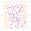 Outlined Circles Pink Bubba Bear Studios Outlined Circles