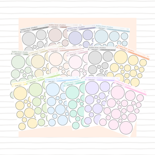 Outlined Circles Buy All (Set of 16) Bubba Bear Studios Outlined Circles